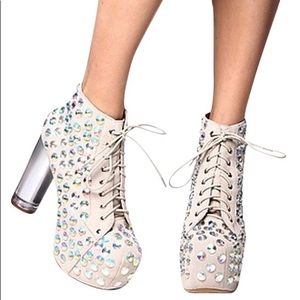 Jeffrey Campbell Lita Jeweled Booties